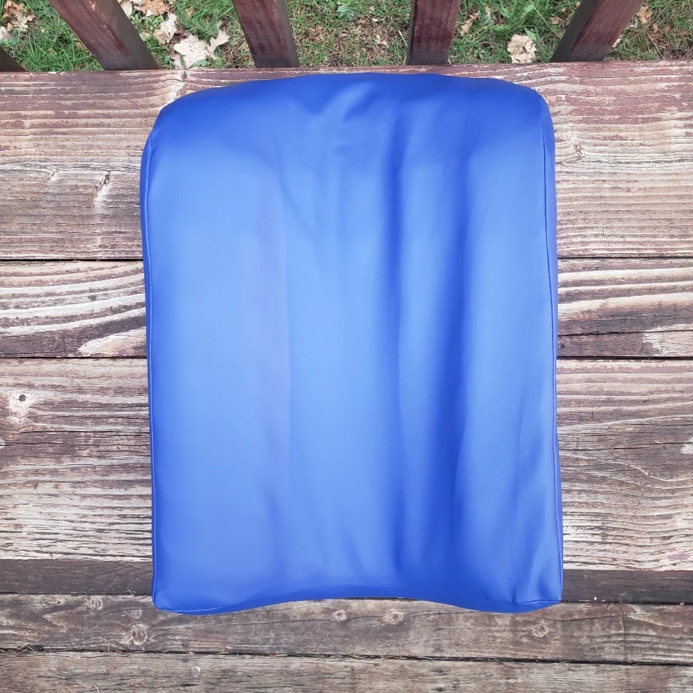 NY Ortho One leg - Zero-G Pillow ULTRA Heel Pillow/Cushion With Blue Cover